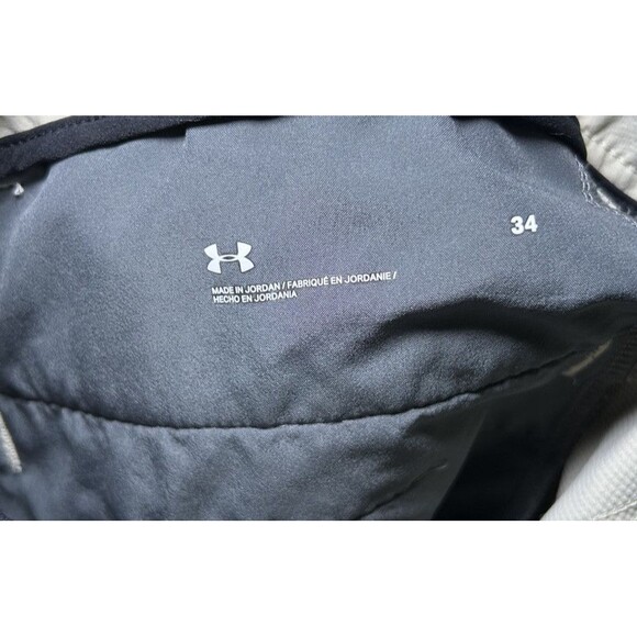 Under Armour Men's Khaki Base Tech Shorts Size 34 - Picture 6 of 6